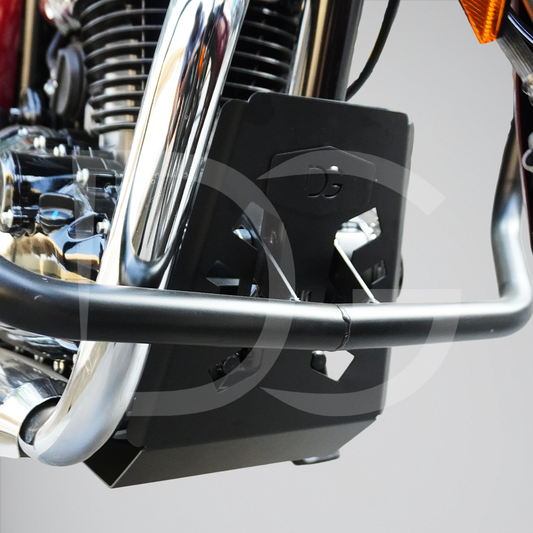 Honda Hness 350 bash plate powder coated DG Pro