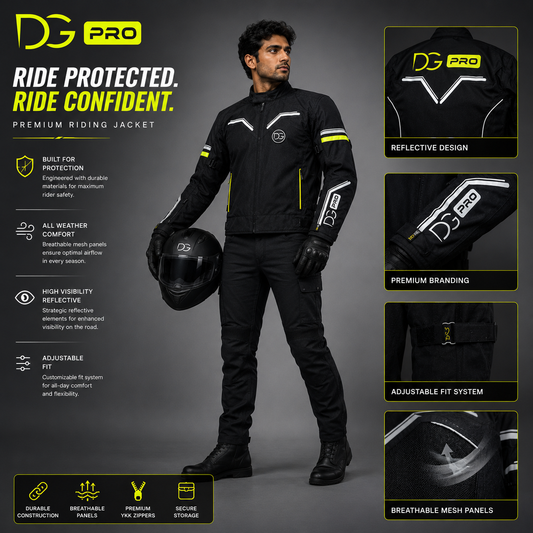 DG PRO Premium Riding Jacket – Ride Protected. Ride Confident.