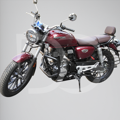 DG Pro Diamond Crash Guard (Matte Black) for Honda H’ness 350 & CB 350